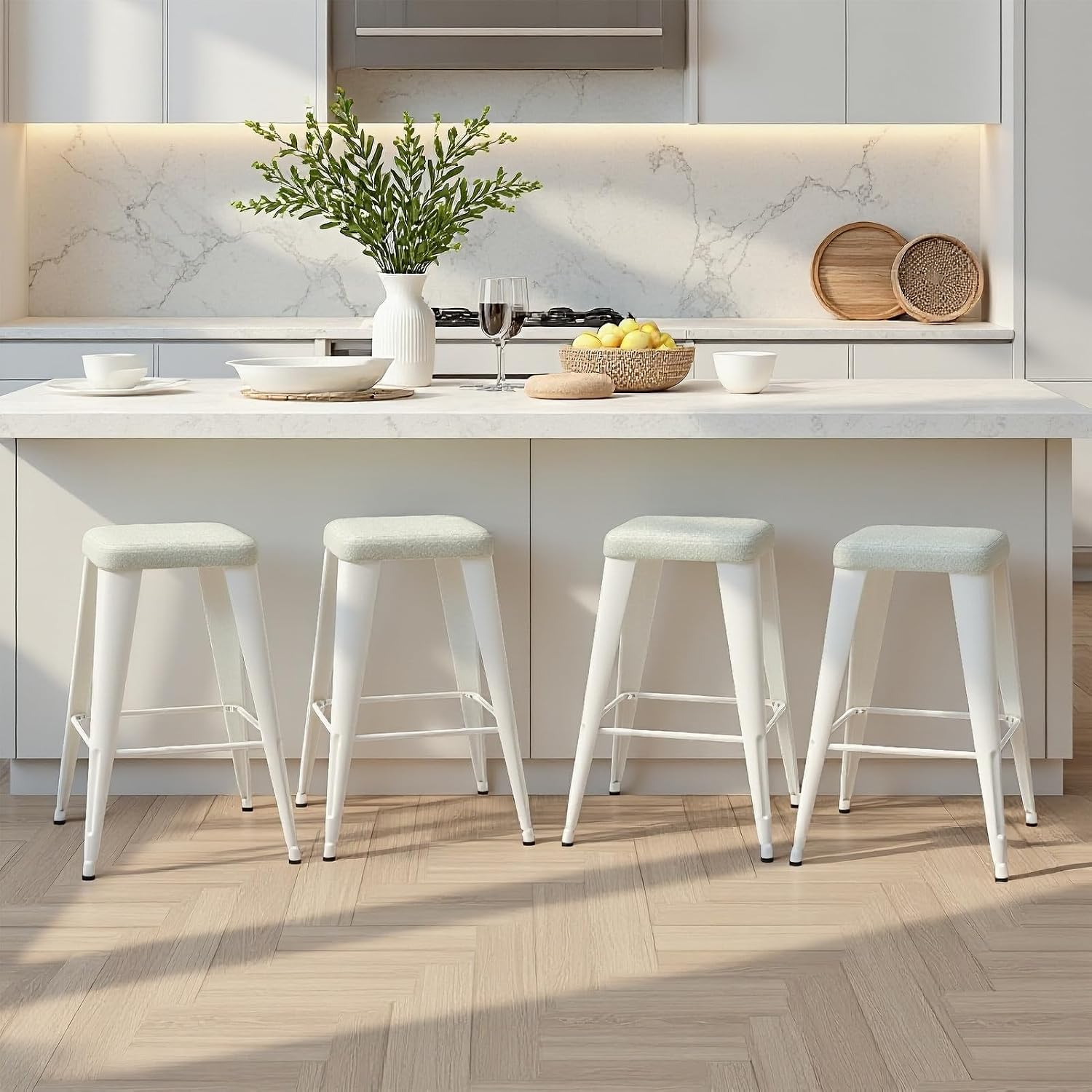 Home Bar Stools - Juego de 4 taburetes de bar,