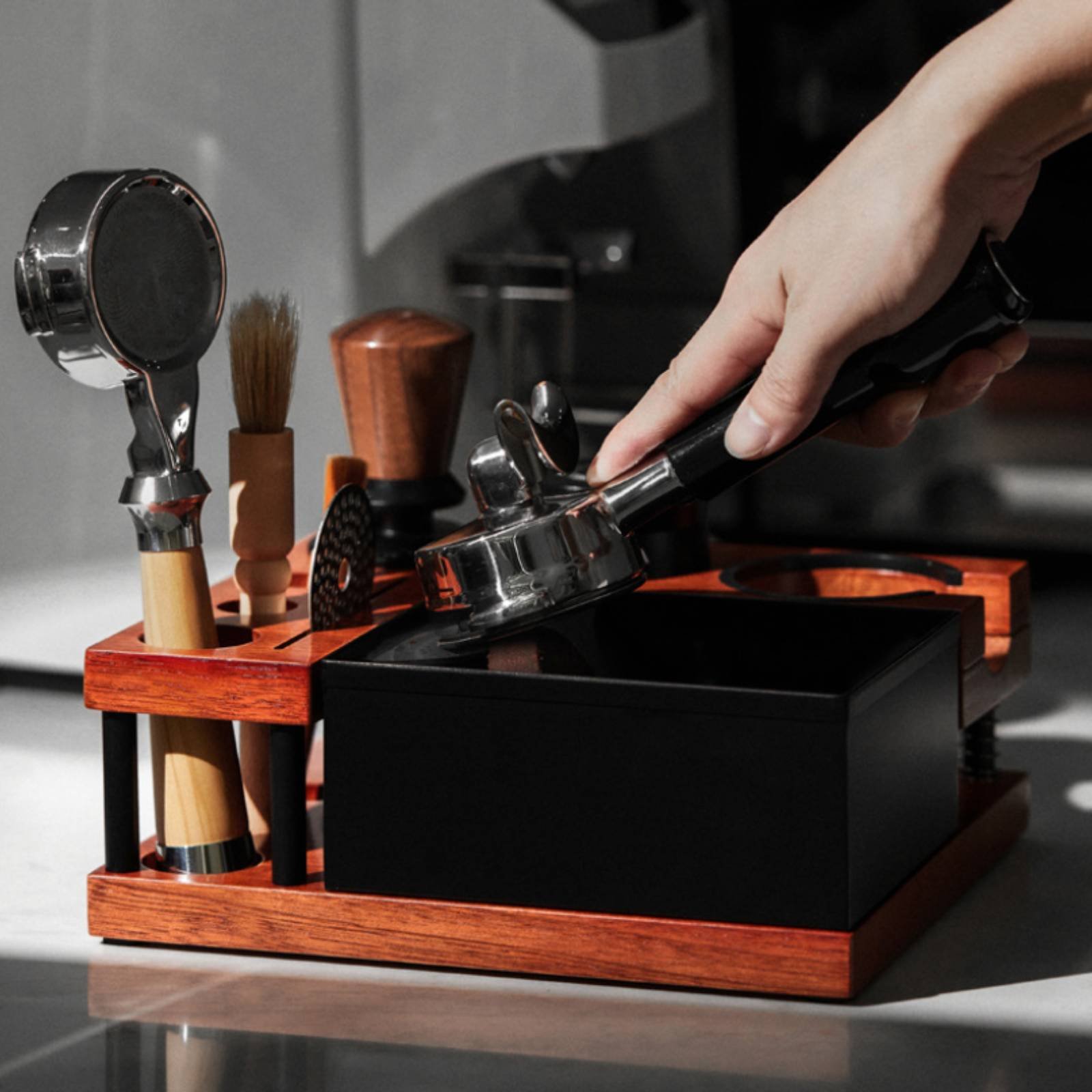 Home Barista - Estación de Apisonado de Café de