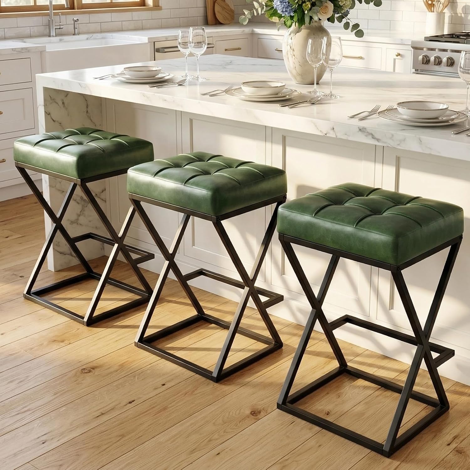 Home Bar Seating - Juego de 3 taburetes de bar