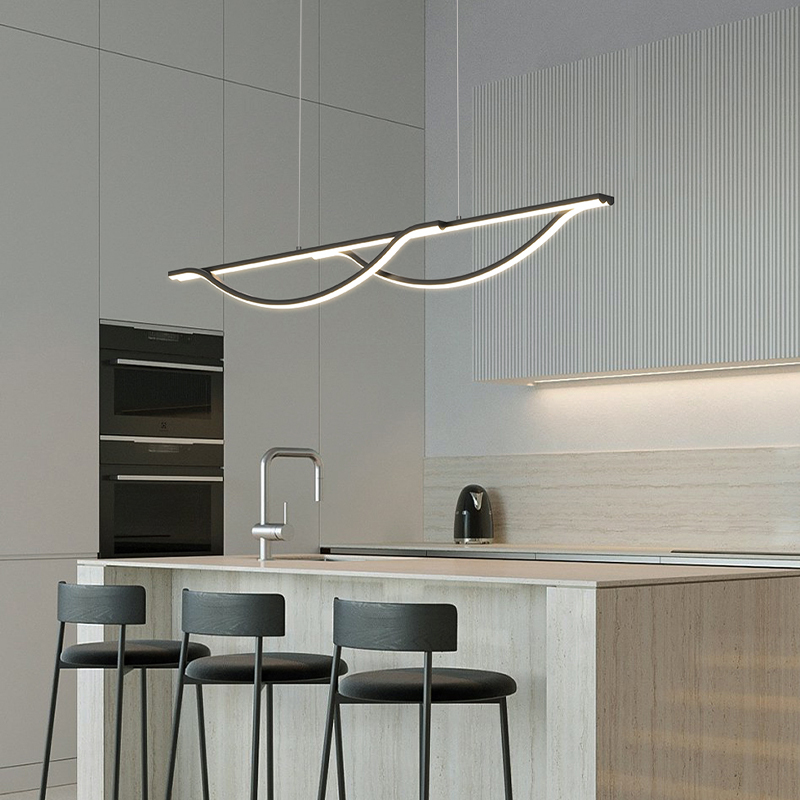 Home Bar Word - Candelabro Led para restaurante, lámpara de