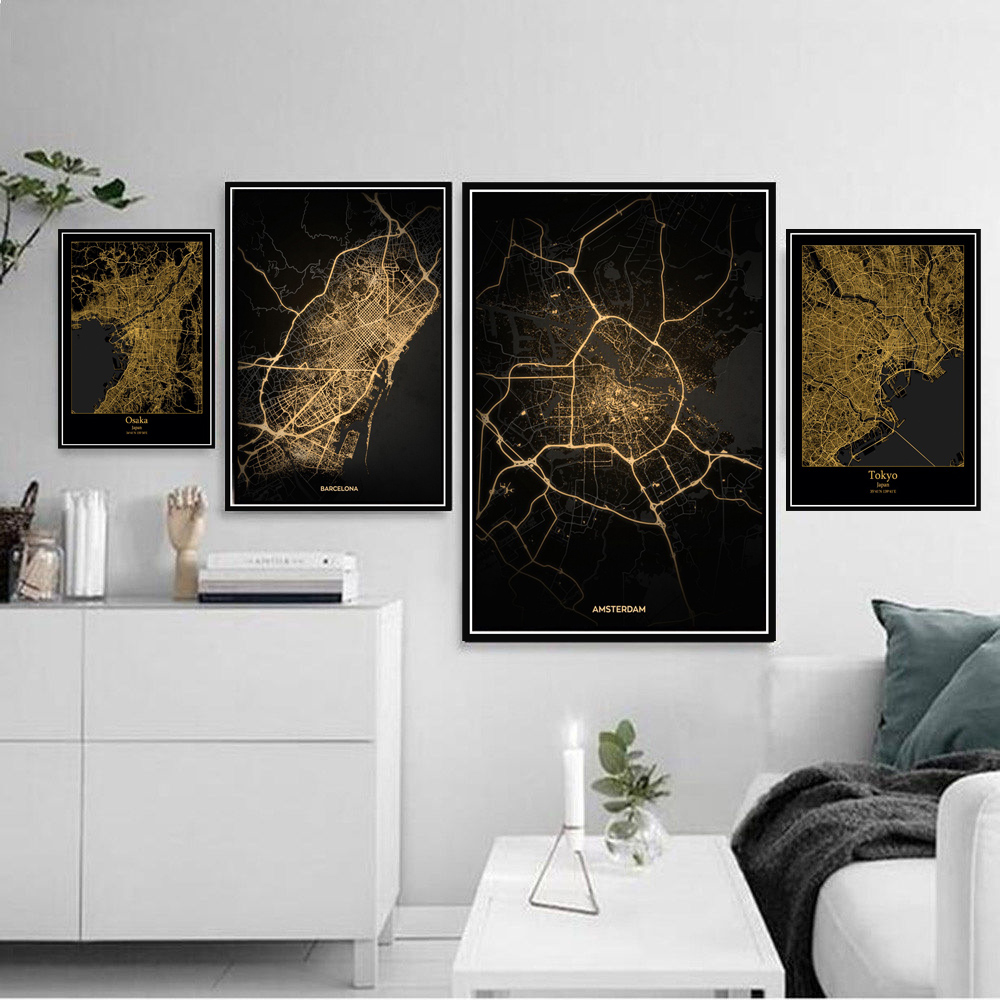 Home Barcelona - Póster impreso para decoración del hogar,