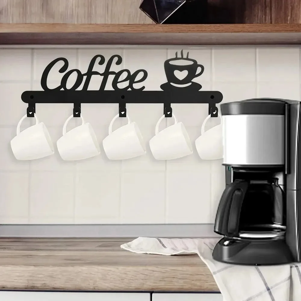 Home Bar Word - Soporte de metal para tazas de