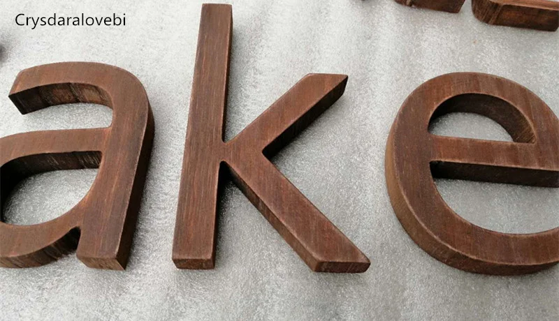 Placas de madera Retro de noga - Home Bar Word reseña y precio