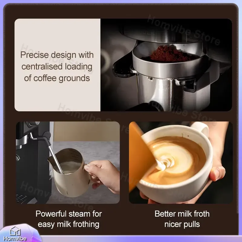 Cafetera Espresso Semiautomáti - Home Barista reseña y precio