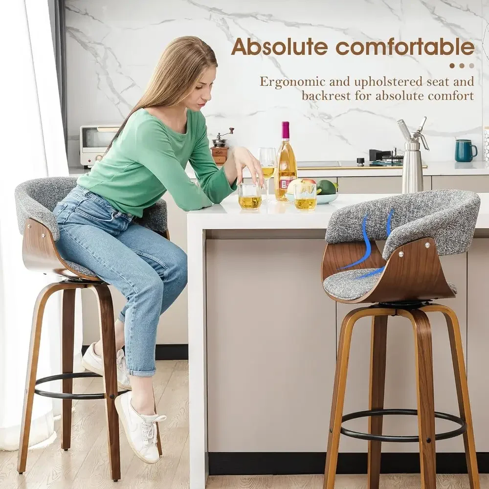 Juego de 2 Taburetes de Bar Gi - Home Bar Stools reseña y precio
