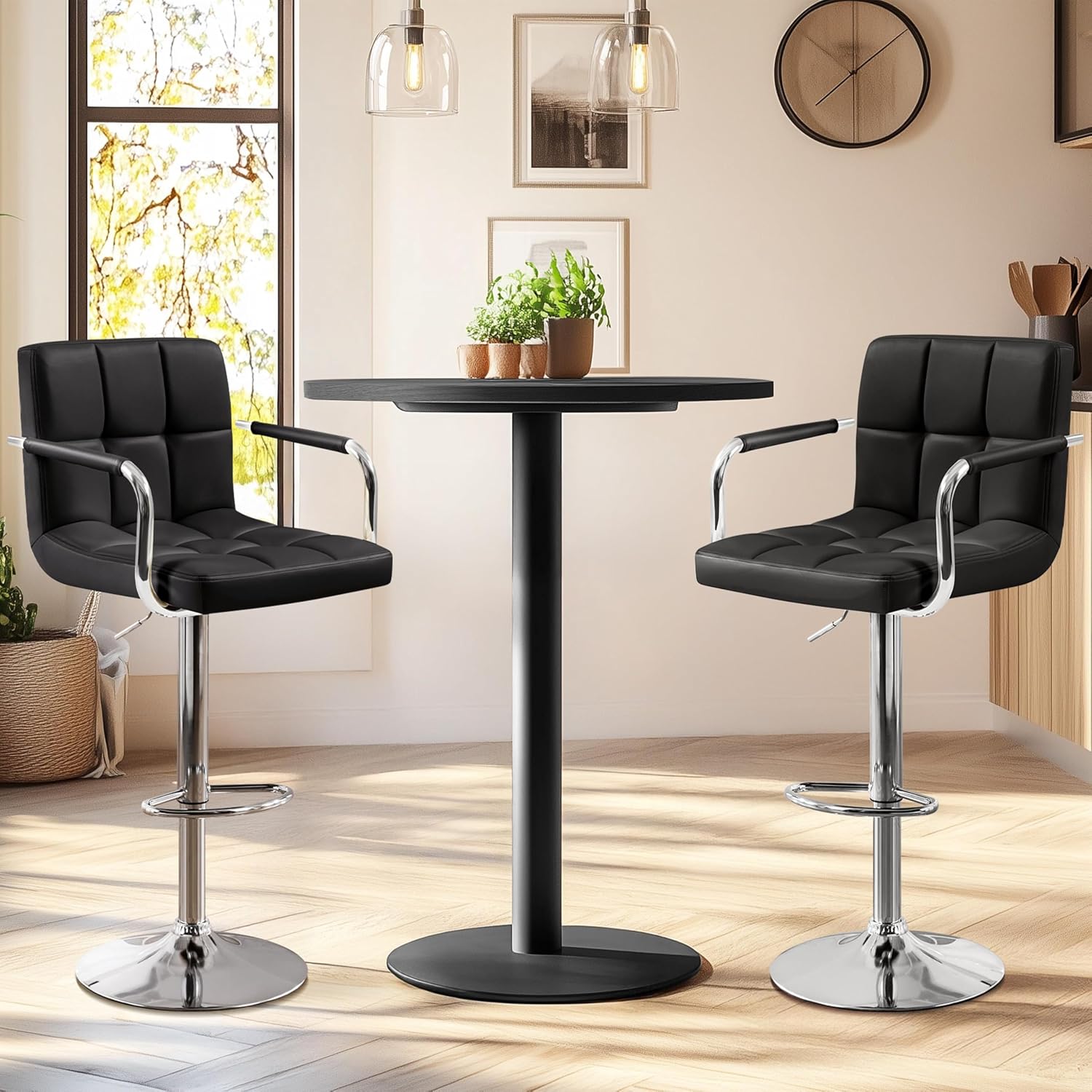 Juego de 2 taburetes de bar, t - Home Bar Stools reseña y precio