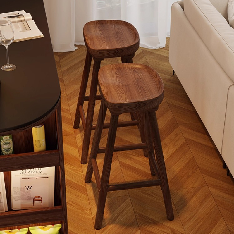 Taburete de Bar curvo de mader - Home Bar Seating reseña y precio