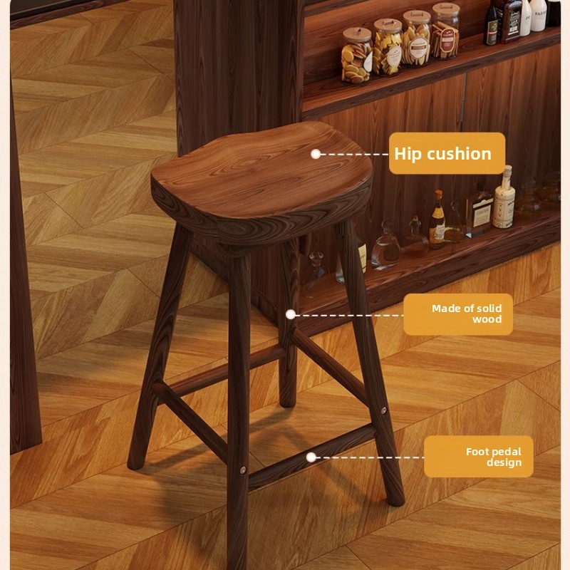 Taburete de Bar curvo de mader - Home Bar Seating reseña y precio