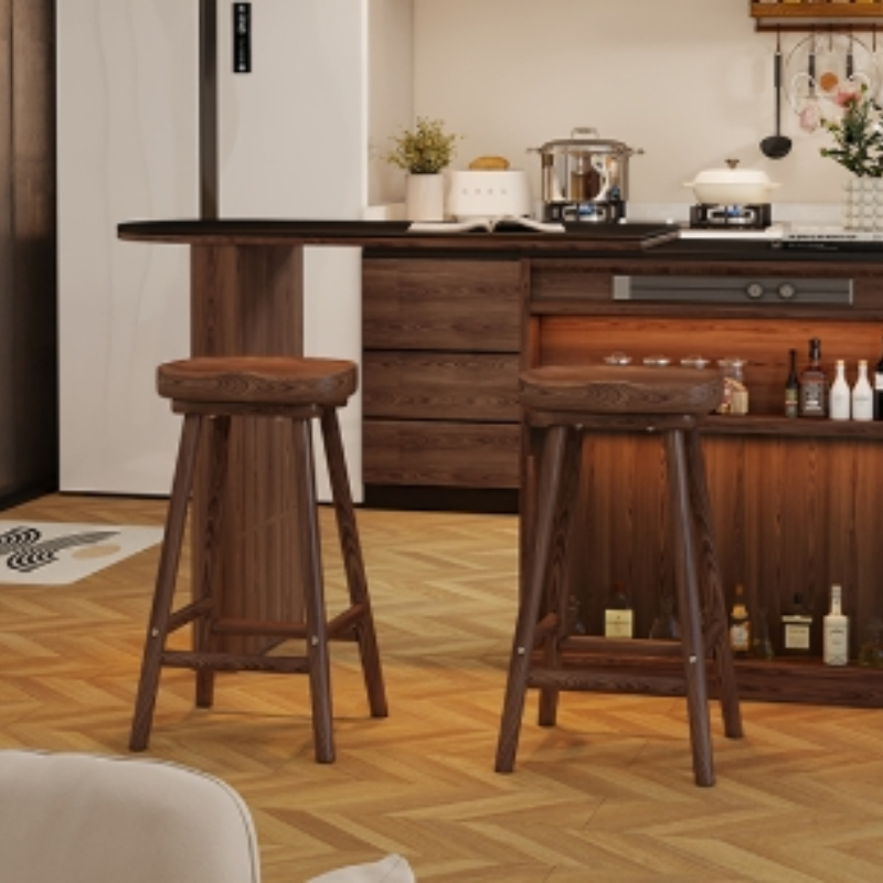 Taburete de Bar curvo de mader - Home Bar Seating reseña y precio
