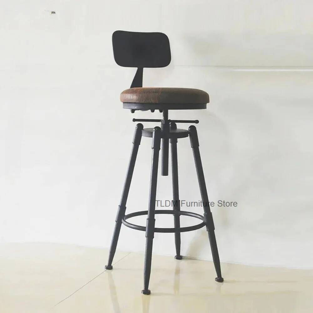 Silla de bar de hierro retro,  - Home Bar Seating reseña y precio