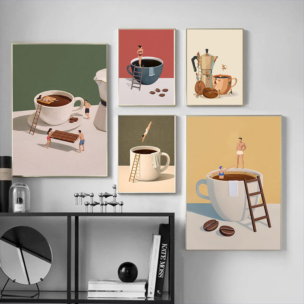 1 póster sin marco con diseño  - Home Bar And Coffee reseña y precio