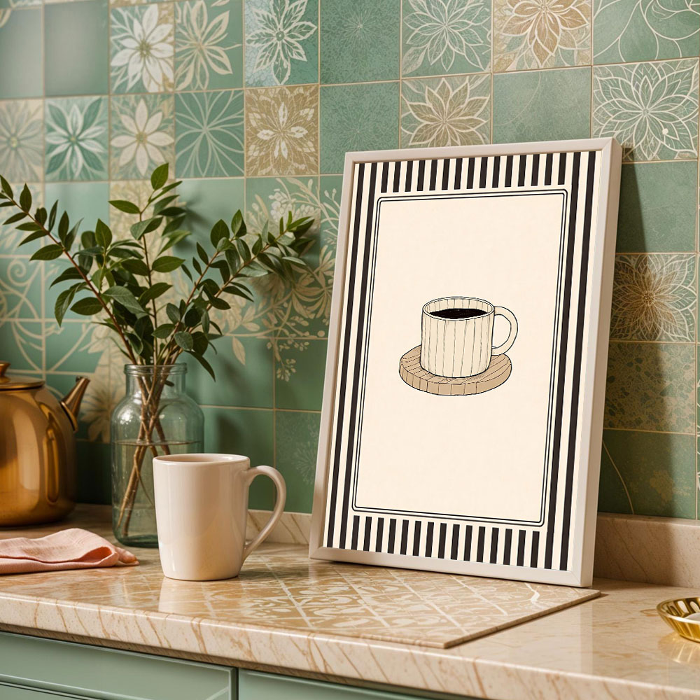 1 póster sin marco con diseño  - Home Bar And Coffee reseña y precio