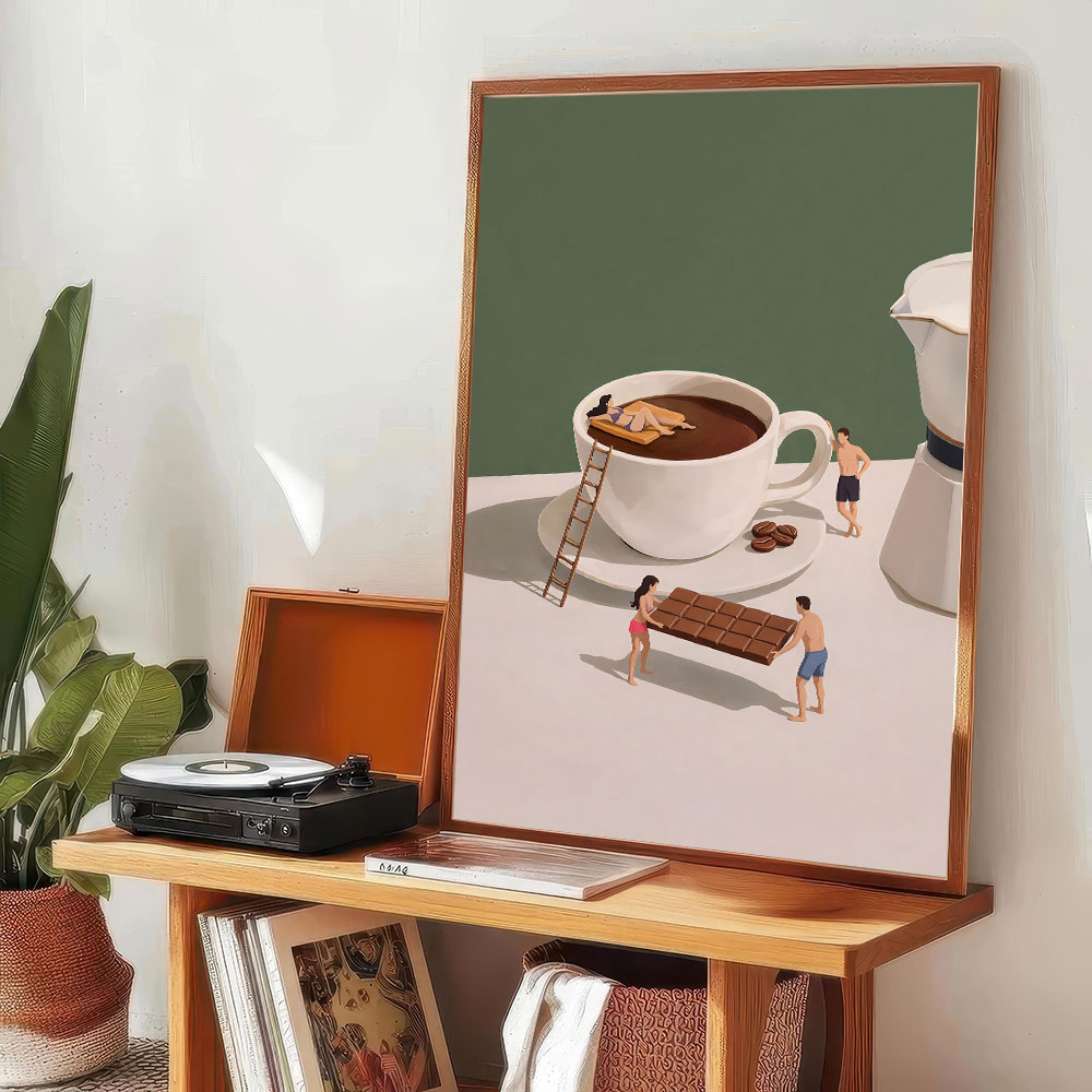 1 póster sin marco con diseño  - Home Bar And Coffee reseña y precio
