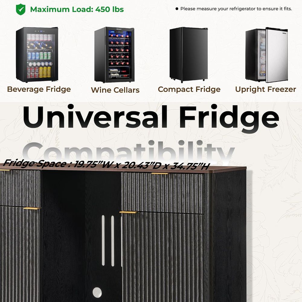 Mueble Bar para Café de 60 Pul - Home Bar And Fridge reseña y precio