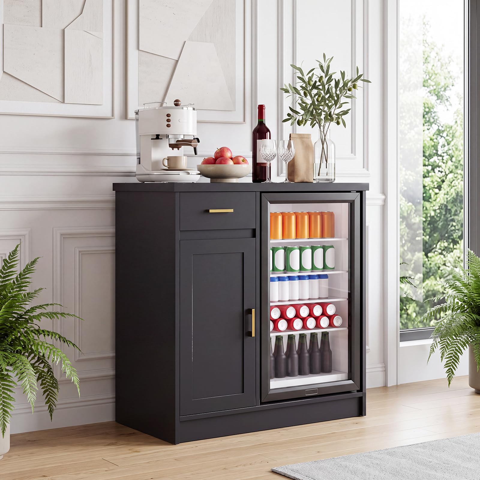 Mueble Bar de Vino Estilo Rúst - Home Bar And Fridge reseña y precio