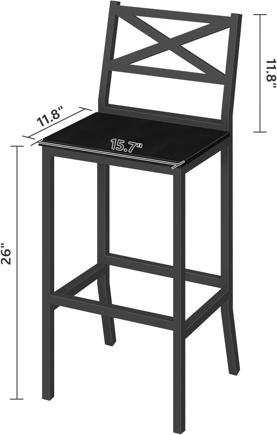 Taburetes de Bar, Juego de 2 S - Home Bar Stools reseña y precio