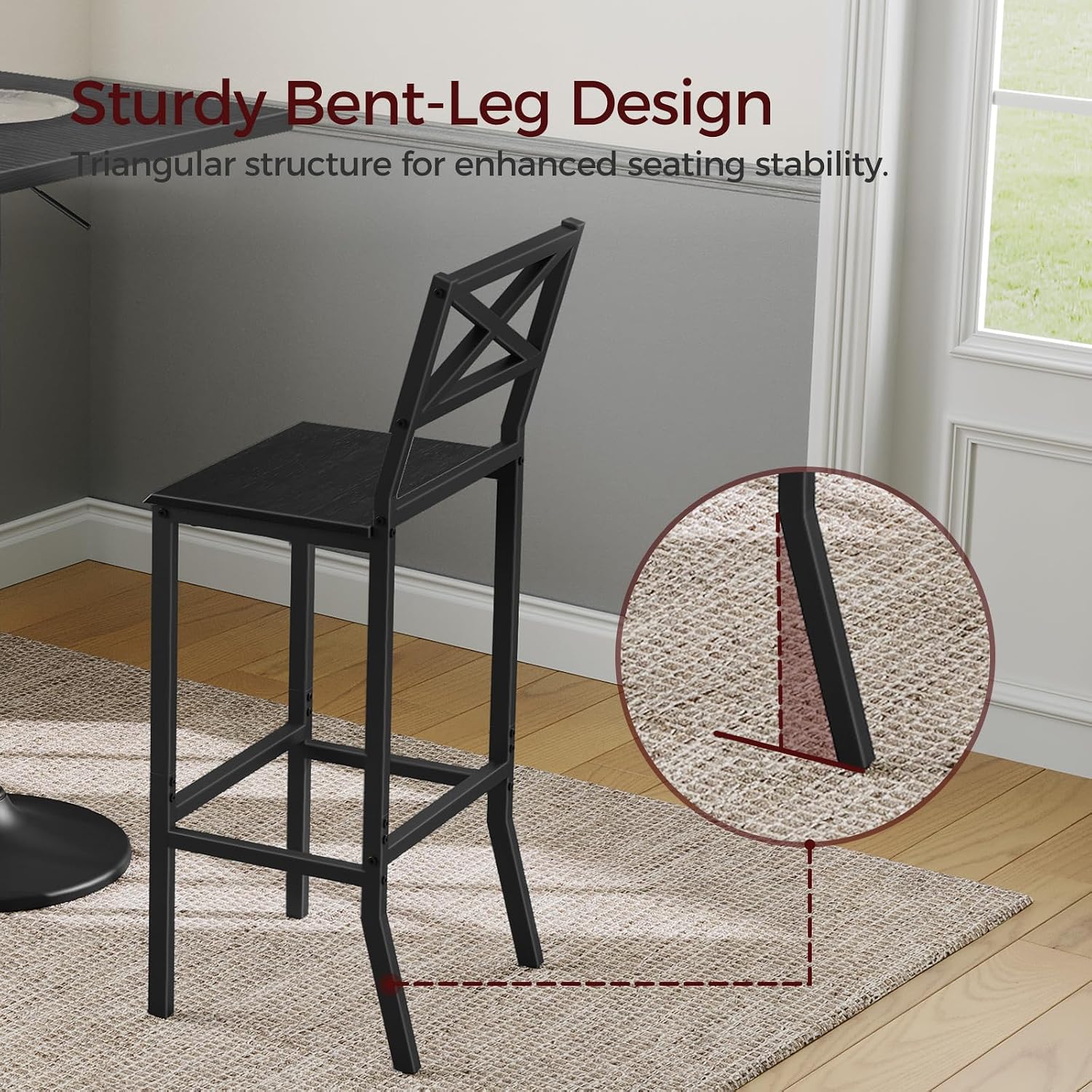 Taburetes de Bar, Juego de 2 S - Home Bar Stools reseña y precio