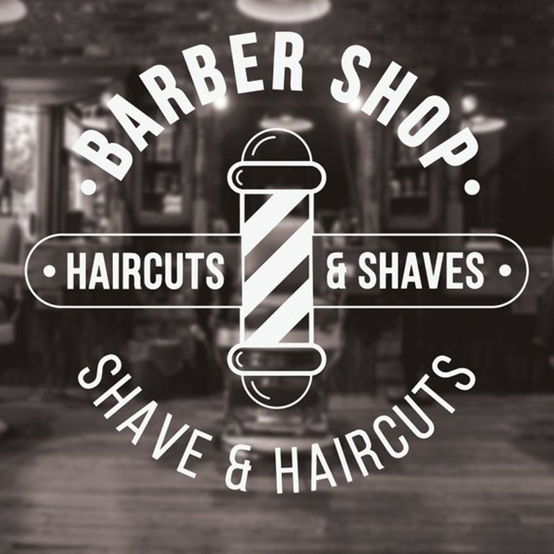 Calcomanía de pared con logoti - Home Barbershop reseña y precio