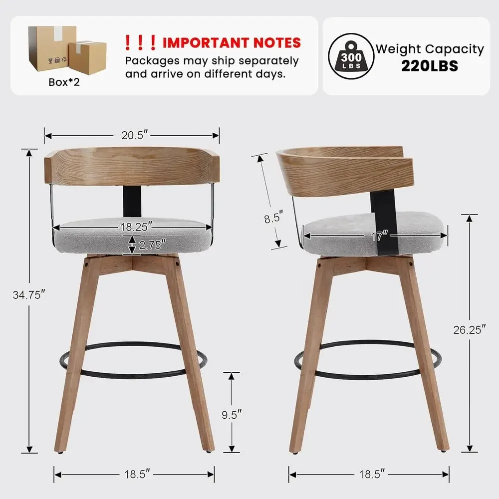 Juego de 2 taburetes de bar de - Home Bar Stools reseña y precio