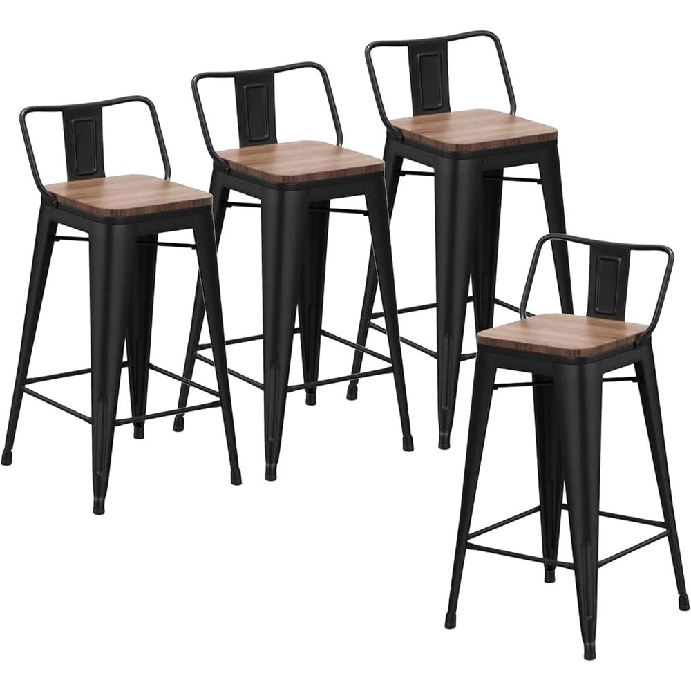 Juego de 4 taburetes de bar in - Home Bar Stools reseña y precio