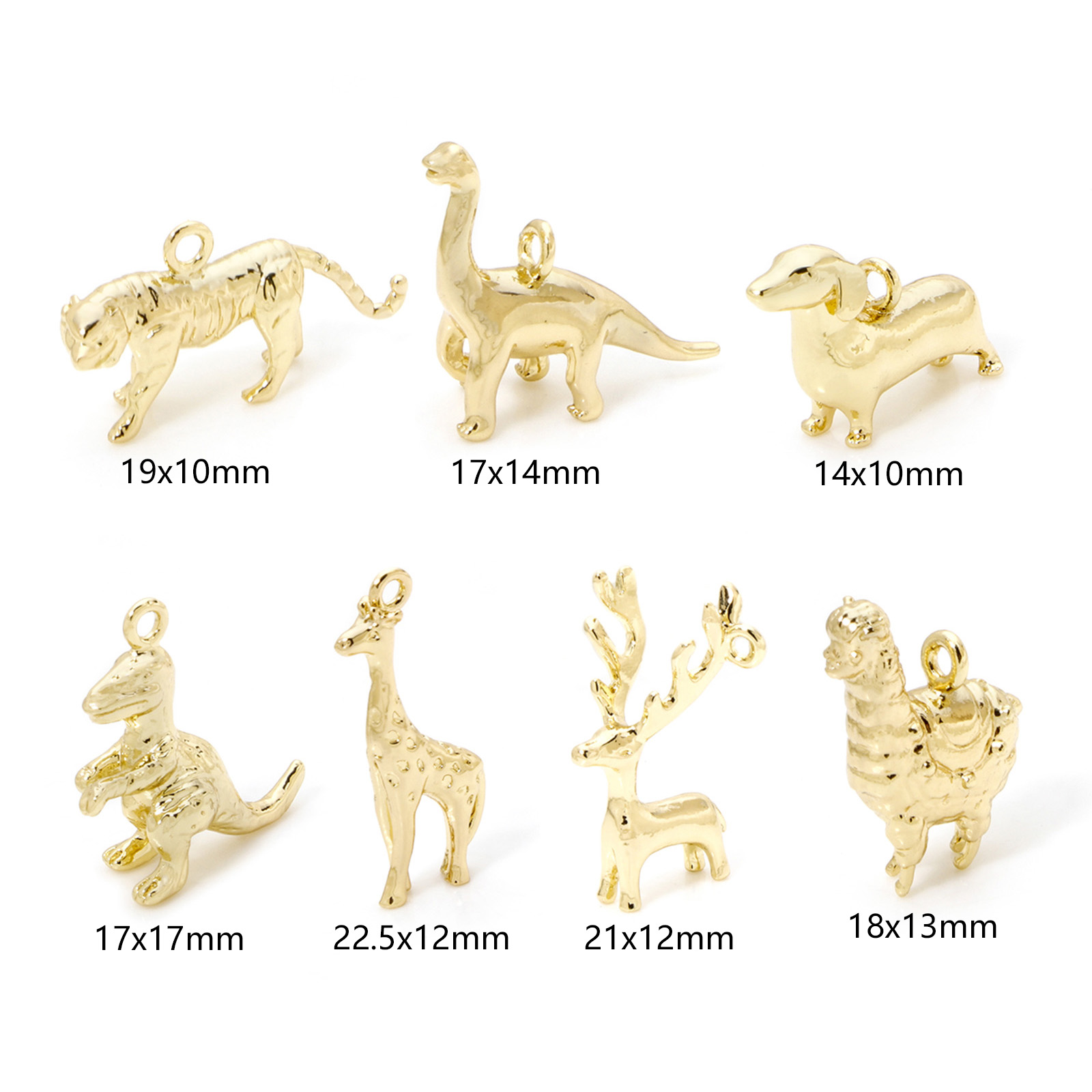 2 uds dijes de latón de animal - Bar Cart Gold reseña y precio