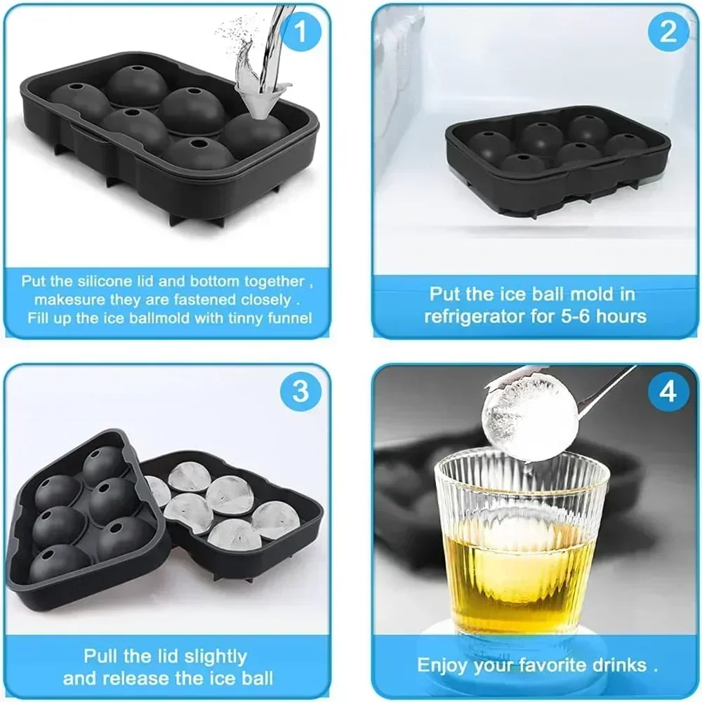 Molde para Hielo de 6 Cavidade - Ice Mold Sphere reseña y precio