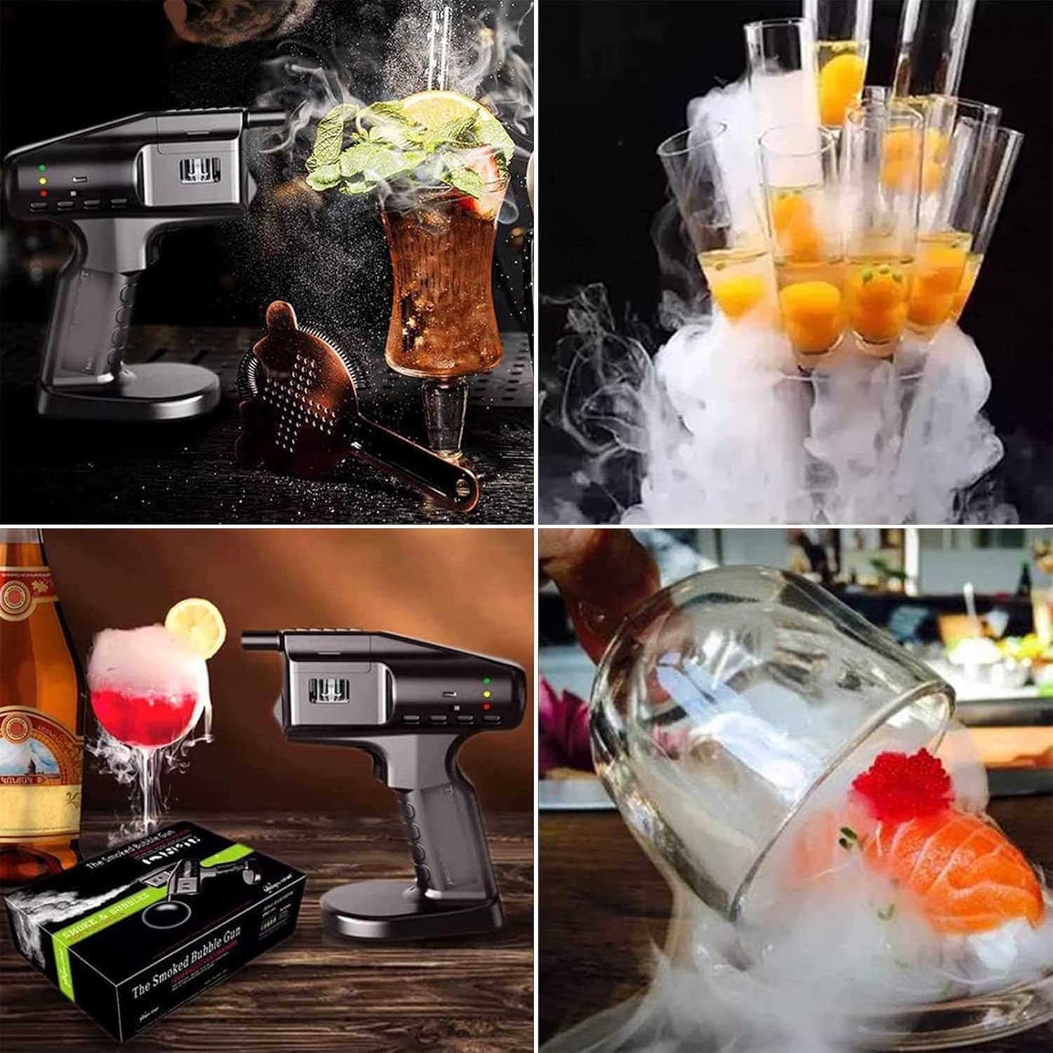 Pistola de burbujas de humo de - Smoking Gun Kit reseña y precio