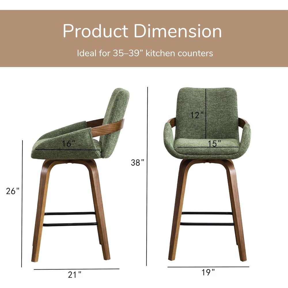 Juego de 2 taburetes de bar gi - Home Bar Seating reseña y precio