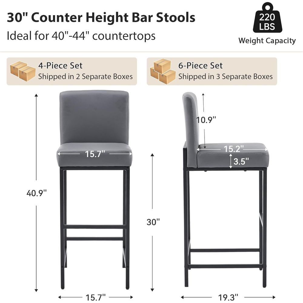 Juego de 4 Taburetes de Bar Ta - Home Bar Stools reseña y precio