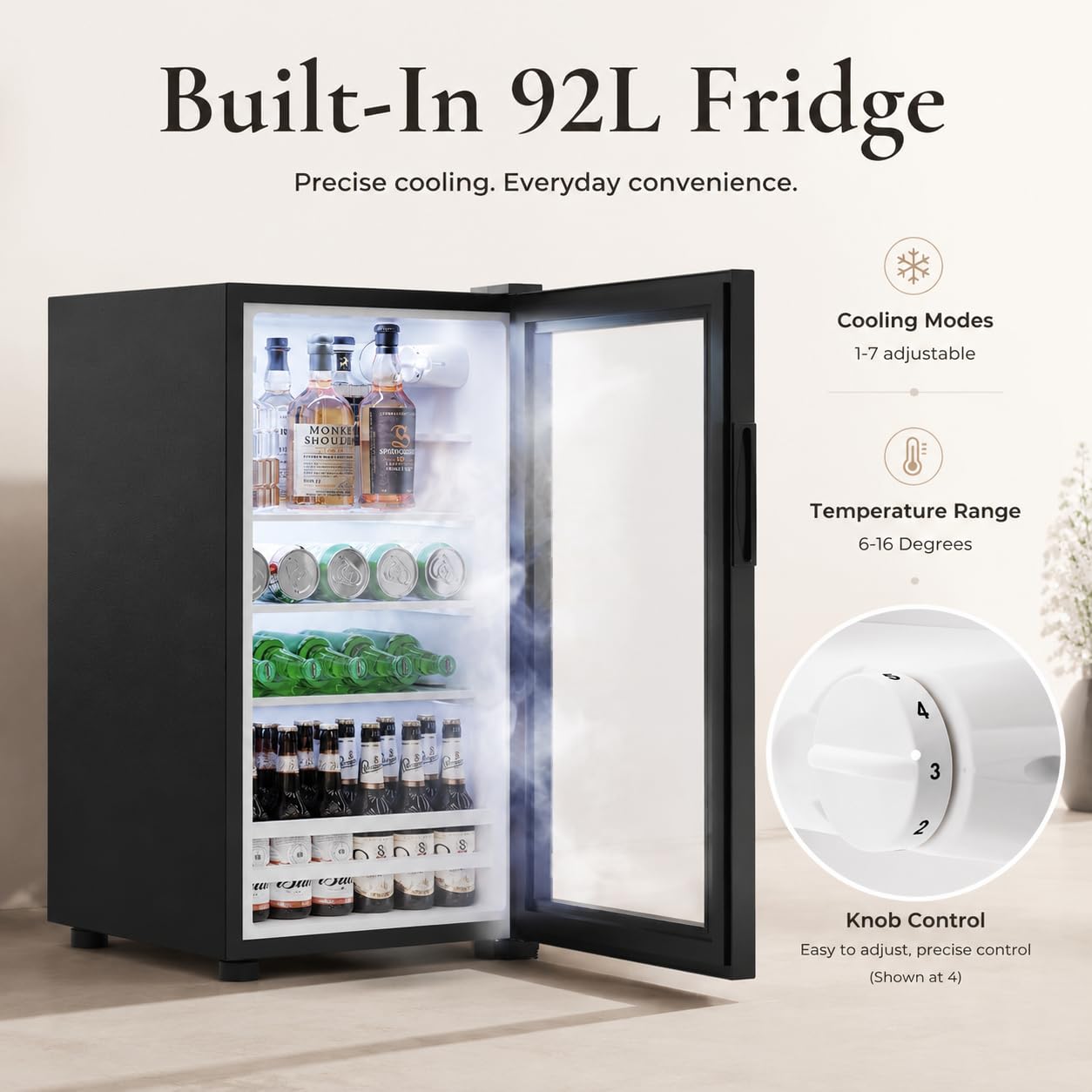 Gabinete de refrigerador peque - Home Bar And Fridge reseña y precio