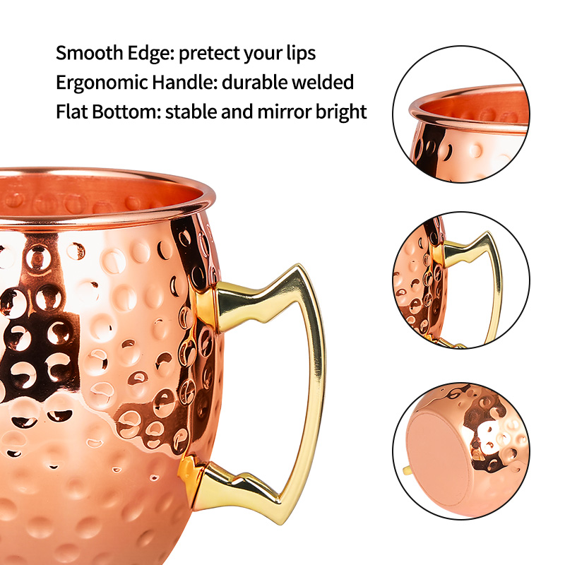 Tazas de acero inoxidable con  - Mule Copper Mug reseña y precio